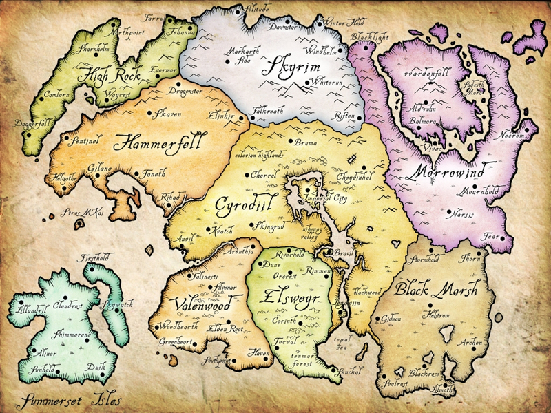 Der Wahnsinn mit der Tamriel Karte | GameStar-Pinboard
